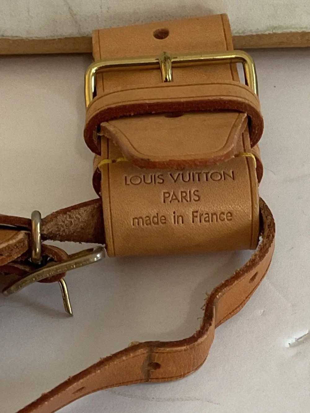 Louis Vuitton Vachetta  Leather Luggage Tag with Strap